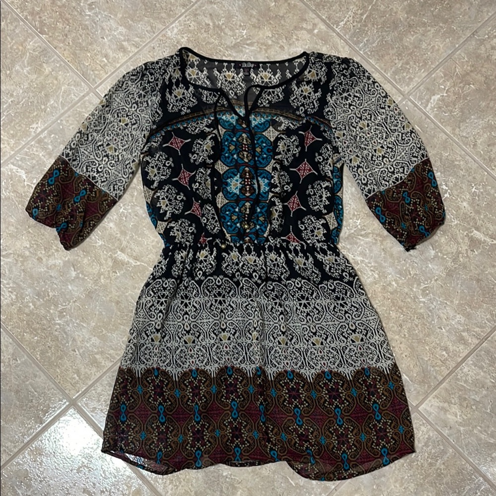 Bohemian Print Women's Dress